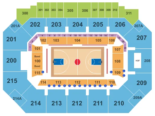 MOODY COLISEUM SMU BASKETBALL Seating Map Seating Chart