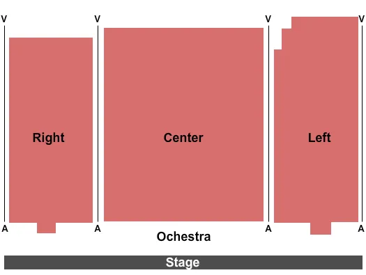 END STAGE Seating Map Seating Chart