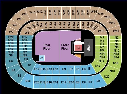 HARRY STYLES Seating Map Seating Chart