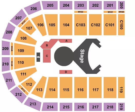 CIRQUE OVO Seating Map Seating Chart