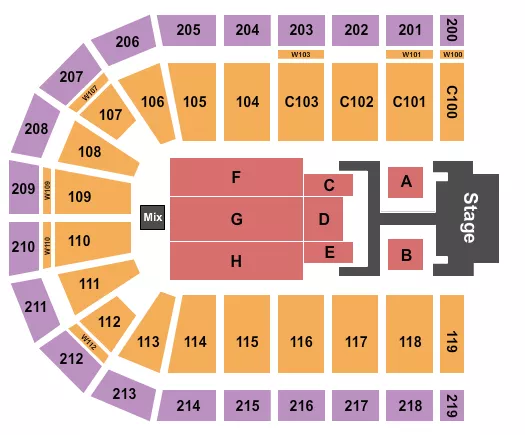 DUDE PERFECT Seating Map Seating Chart