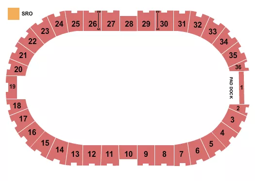 END STAGE Seating Map Seating Chart