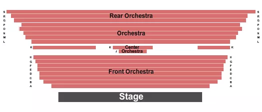 END STAGE Seating Map Seating Chart