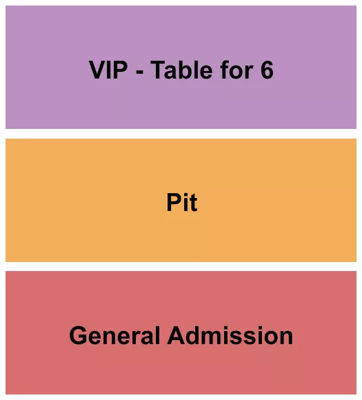 GA PIT VIP TABLE Seating Map Seating Chart