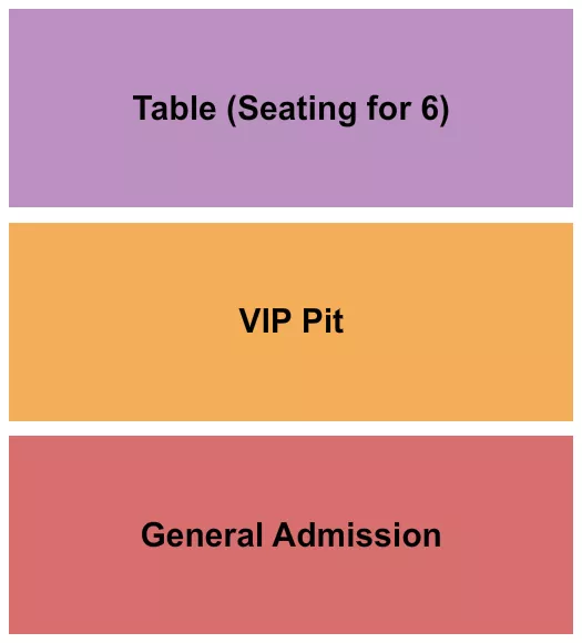 GA PIT TABLES Seating Map Seating Chart