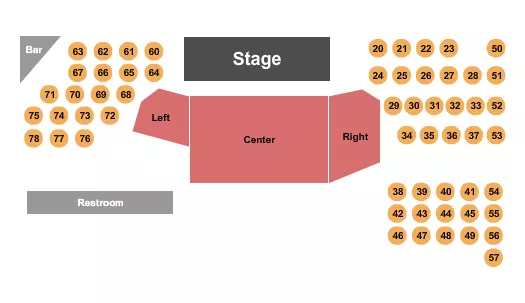 ENDSTAGE TABLES 4 Seating Map Seating Chart
