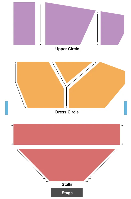 END STAGE Seating Map Seating Chart
