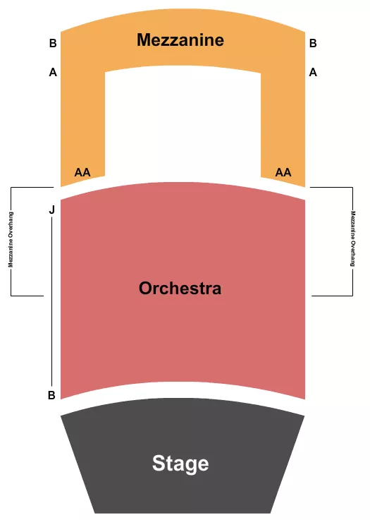 NEW WORLD STAGES STAGE 5 ENDSTAGE Seating Map Seating Chart