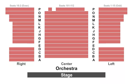 NEW WORLD STAGES STAGE 4 ENDSTAGE 2 Seating Map Seating Chart