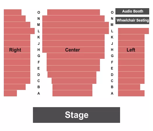 ENDSTAGE Seating Map Seating Chart