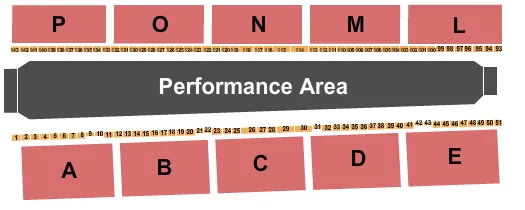 NORRIS PENROSE EVENT CENTER RODEO Seating Map Seating Chart