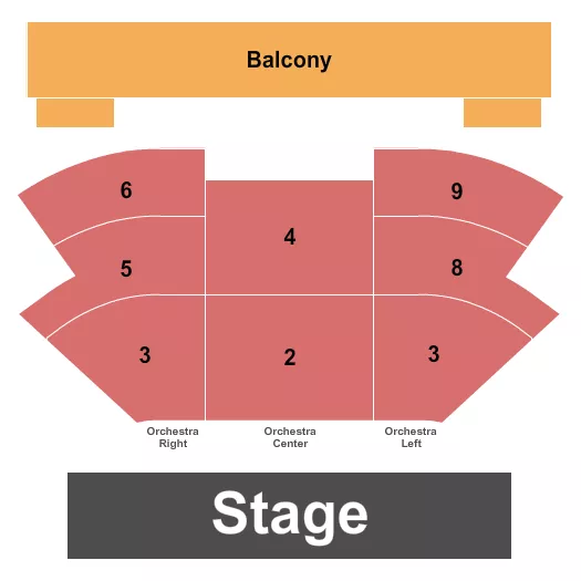 ENDSTAGE Seating Map Seating Chart