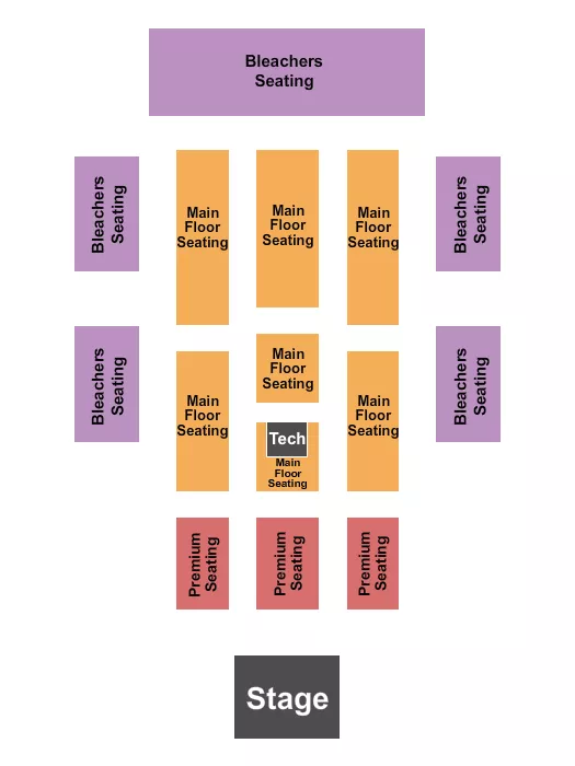ENDSTAGE Seating Map Seating Chart