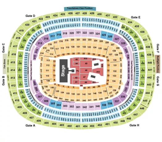 AC DC Seating Map Seating Chart