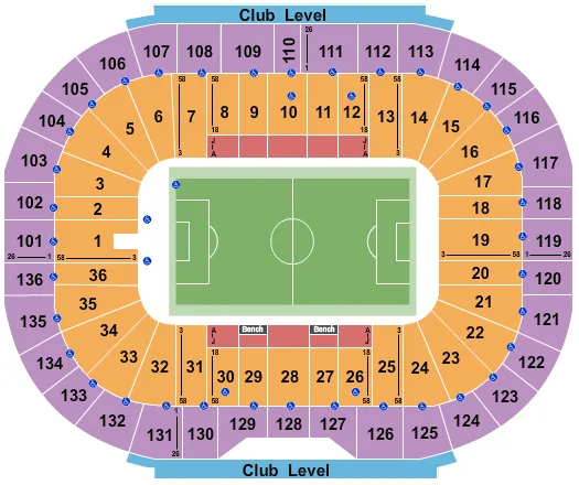 SOCCER Seating Map Seating Chart