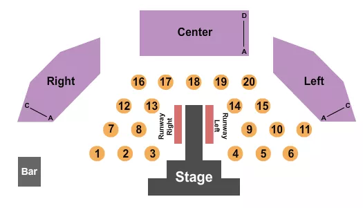 ENDSTAGE 3 TABLES Seating Map Seating Chart