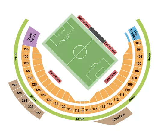 SOCCER 1 Seating Map Seating Chart