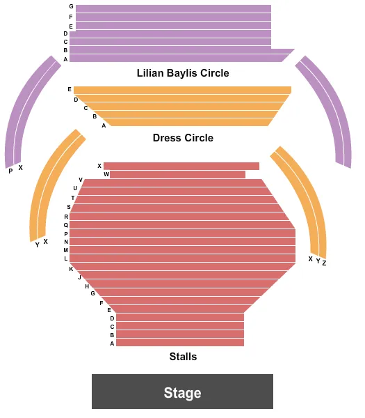 END STAGE Seating Map Seating Chart