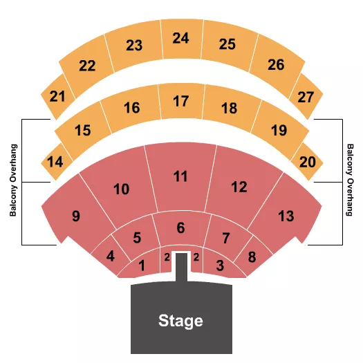 ENDSTAGE CATWALK Seating Map Seating Chart