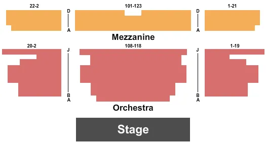 MAINSTAGE Seating Map Seating Chart