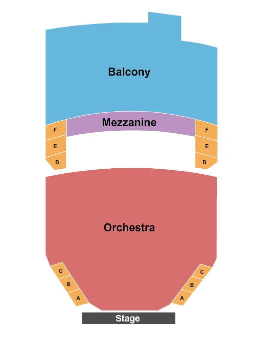 ORPHEUM THEATRE BOSTON ENDSTAGE Seating Map Seating Chart