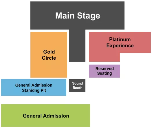 END STAGE Seating Map Seating Chart