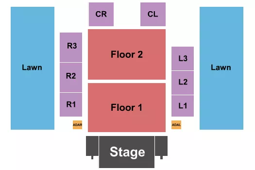 ENDSTAGE 4 Seating Map Seating Chart