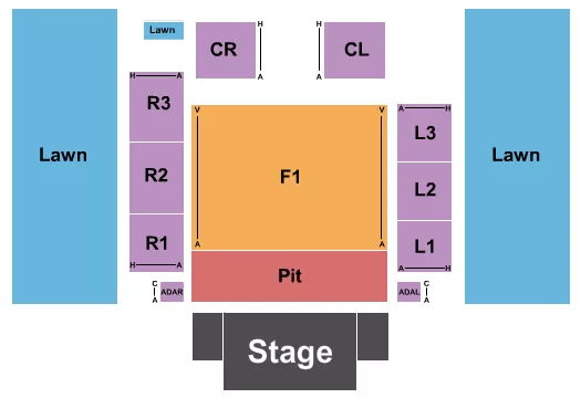 ENDSTAGE GA PIT W F1 Seating Map Seating Chart