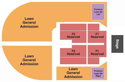 GA PREMIUM LAWN Seating Map Seating Chart