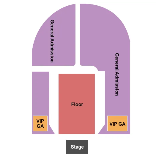 VIP GA LAWN Seating Map Seating Chart