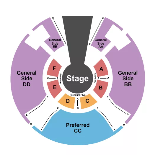 FLIP CIRCUS Seating Map Seating Chart