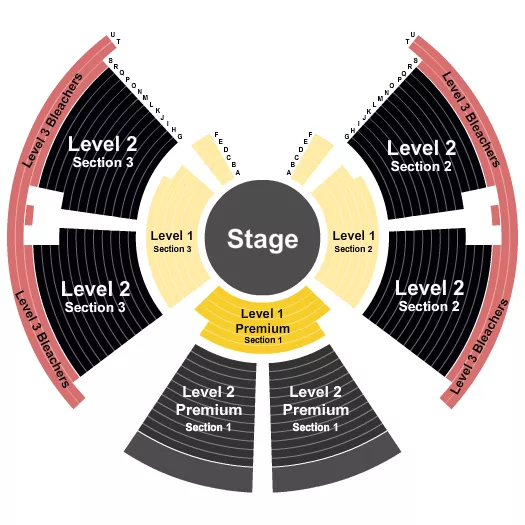 PARANORMAL CIRQUE STATIC Seating Map Seating Chart