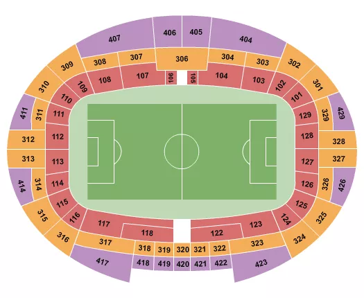 SOCCER STATIC Seating Map Seating Chart