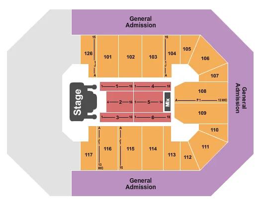 SPRING SING Seating Map Seating Chart