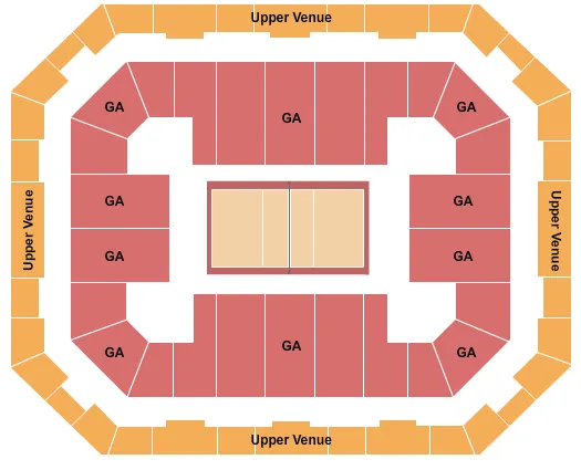 VOLLEYBALL Seating Map Seating Chart