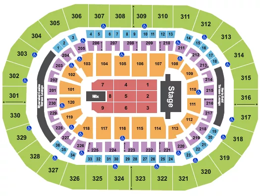 TSO Seating Map Seating Chart