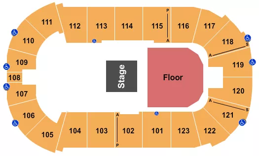 HALF HOUSE GA Seating Map Seating Chart
