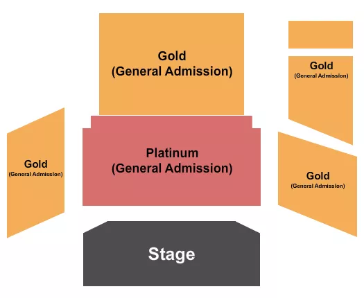 ENDSTAGE GA PLATINUM Seating Map Seating Chart