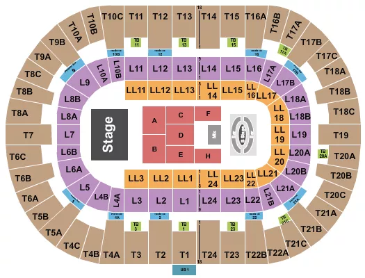 PECHANGA ARENA SAN DIEGO CARIN LEON Seating Map Seating Chart