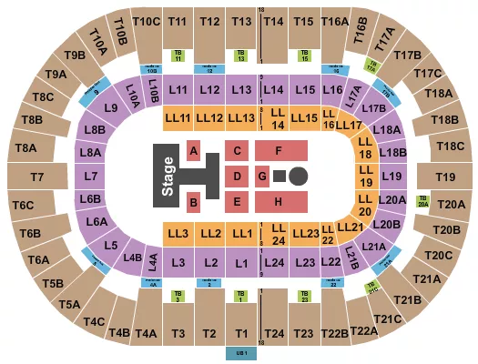 PECHANGA ARENA SAN DIEGO DISNEYS DESCENDANTS Seating Map Seating Chart