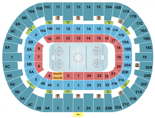 PECHANGA ARENA SAN DIEGO HOCKEY Seating Map Seating Chart