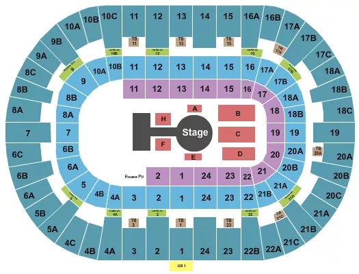 PECHANGA ARENA SAN DIEGO MMA 2 Seating Map Seating Chart