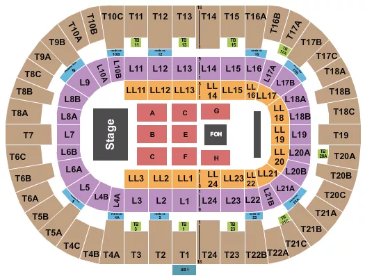 PECHANGA ARENA SAN DIEGO RICARDO ARJONA Seating Map Seating Chart