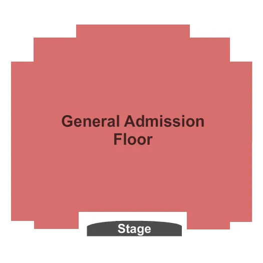 GENERAL ADMISSION Seating Map Seating Chart