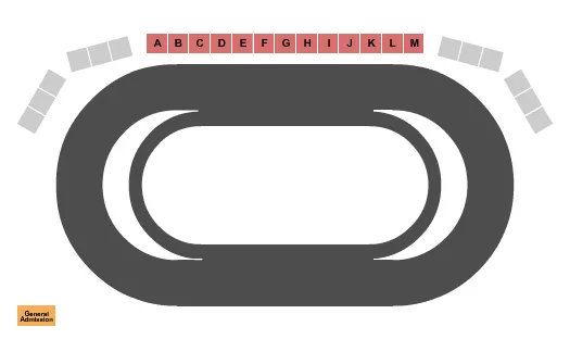 WORLD OF OUTLAWS Seating Map Seating Chart
