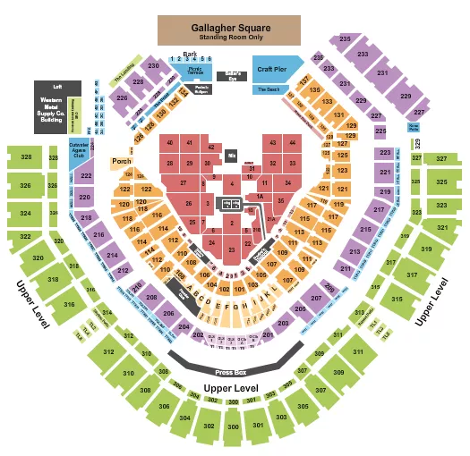WWE SURVIVOR SERIES 2 Seating Map Seating Chart