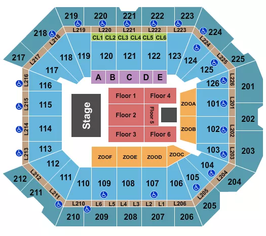 COMEDY Seating Map Seating Chart