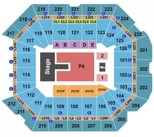 LORDE Seating Map Seating Chart