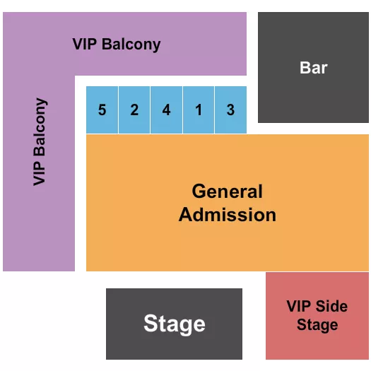 ENDSTAGE GA Seating Map Seating Chart