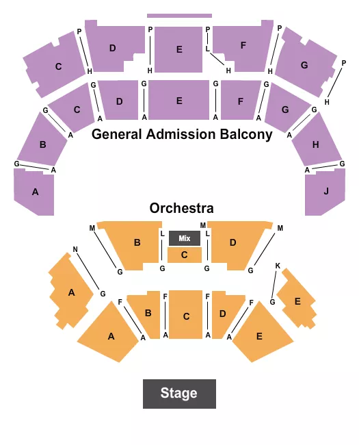 RESERVED FLOOR GA BALONY Seating Map Seating Chart